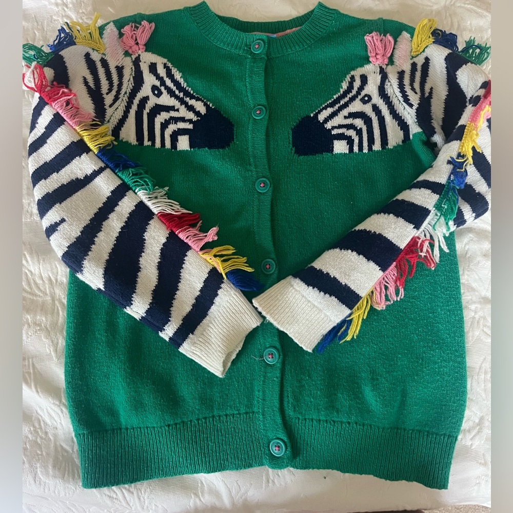 Mini Boden sweater jacket 8-9Y